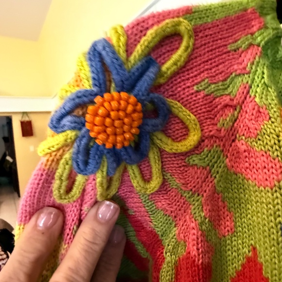 VTG MICHAEL SIMON ABSTRACT ART SWEATER, ONE SIZE - Picture 8 of 9